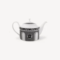 Fornasetti Set Da Te E Caffe^Teiera Facciata Quattrocentesca Bianco Nero
