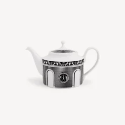 Fornasetti Set Da Te E Caffe^Teiera Facciata Quattrocentesca Bianco Nero