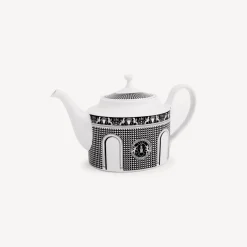 Fornasetti Set Da Te E Caffe^Teiera Facciata Quattrocentesca Bianco Nero