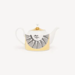 Fornasetti Set Da Te E Caffe^Teiera Soli Bianco/Nero/Oro