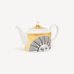 Fornasetti Set Da Te E Caffe^Teiera Soli Bianco/Nero/Oro
