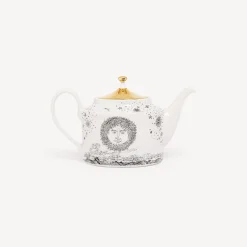 Fornasetti Set Da Te E Caffe^Teiera Solitaria Bianco/Nero/Oro