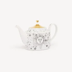 Fornasetti Set Da Te E Caffe^Teiera Solitaria Bianco/Nero/Oro
