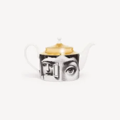 Fornasetti Set Da Te E Caffe^Teiera Tema E Variazioni Bianco/Nero/Oro