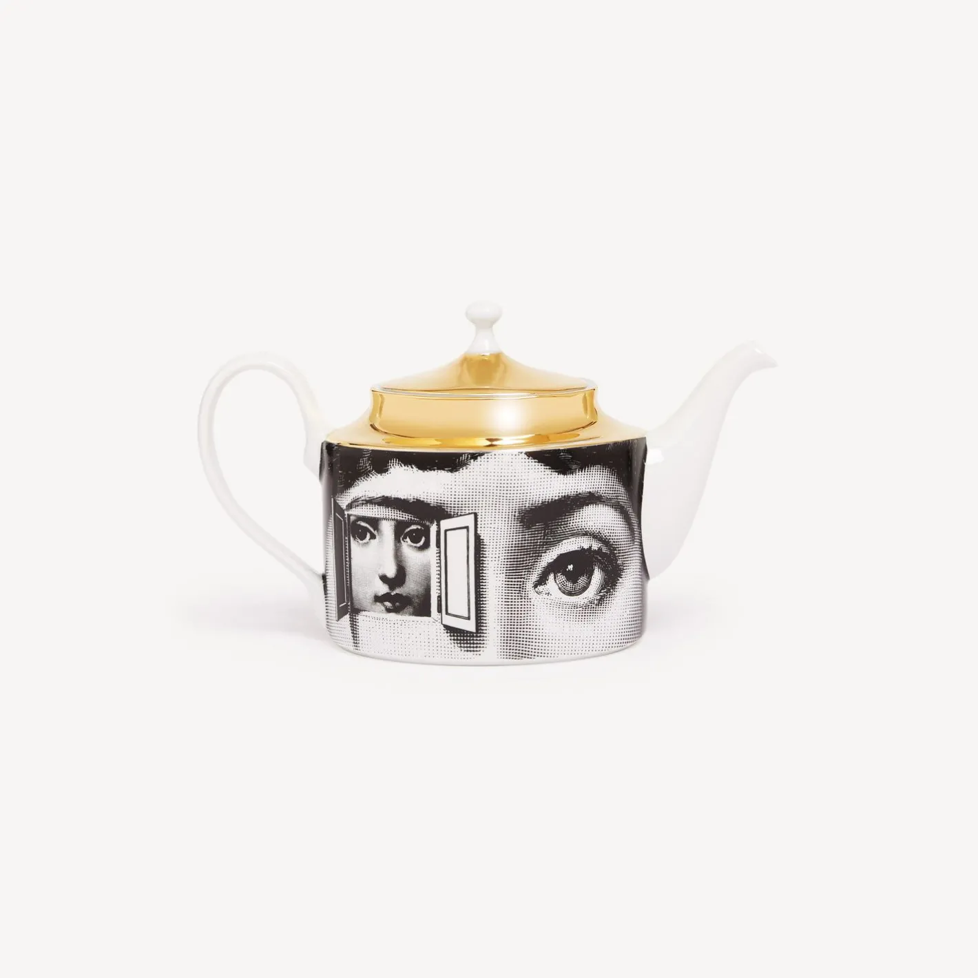 Fornasetti Set Da Te E Caffe^Teiera Tema E Variazioni Bianco/Nero/Oro