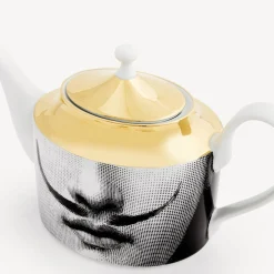 Fornasetti Set Da Te E Caffe^Teiera Tema E Variazioni N.21 Bianco/Nero/Oro
