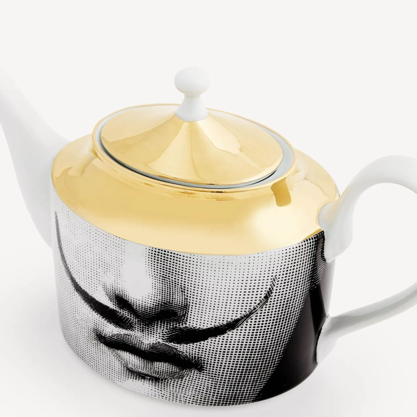 Fornasetti Set Da Te E Caffe^Teiera Tema E Variazioni N.21 Bianco/Nero/Oro
