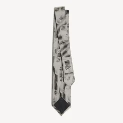 Fornasetti Cravatte^Tie Tema E Variazioni N.34 Bianco Nero