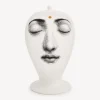 Fornasetti Vasi^Vaso Ajna Bianco/Nero/Oro
