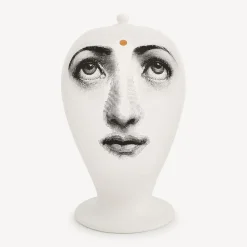 Fornasetti Vasi^Vaso Ajna Bianco/Nero/Oro