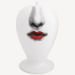 Fornasetti Vasi^Vaso Bacio Maxi Bianco/Nero/Rosso