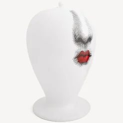 Fornasetti Vasi^Vaso Bacio Maxi Bianco/Nero/Rosso