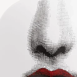 Fornasetti Vasi^Vaso Bacio Maxi Bianco/Nero/Rosso