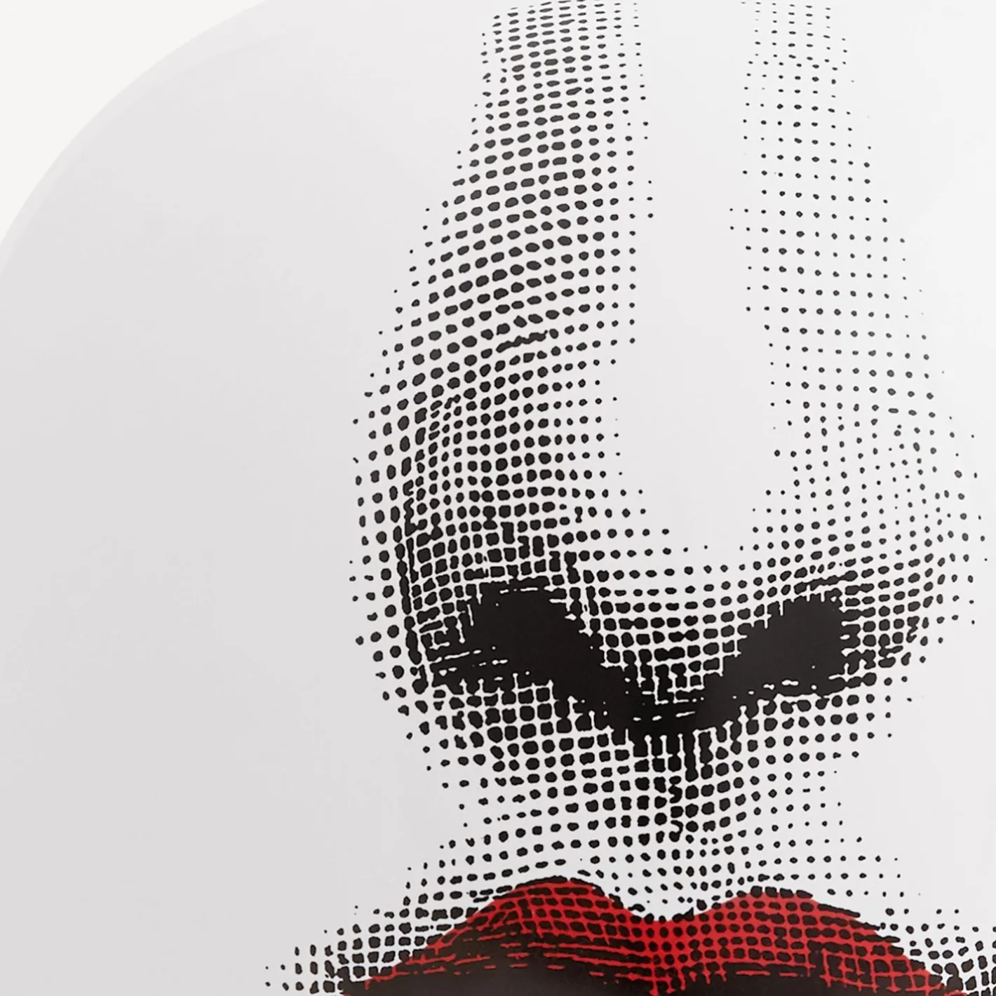 Fornasetti Vasi^Vaso Bacio Maxi Bianco/Nero/Rosso