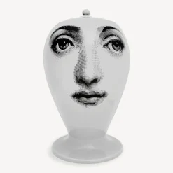 Fornasetti Vasi^Vaso Buongiorno/Buonanotte Bianco Nero
