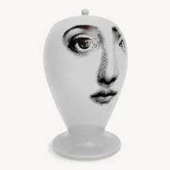 Fornasetti Vasi^Vaso Buongiorno/Buonanotte Bianco Nero