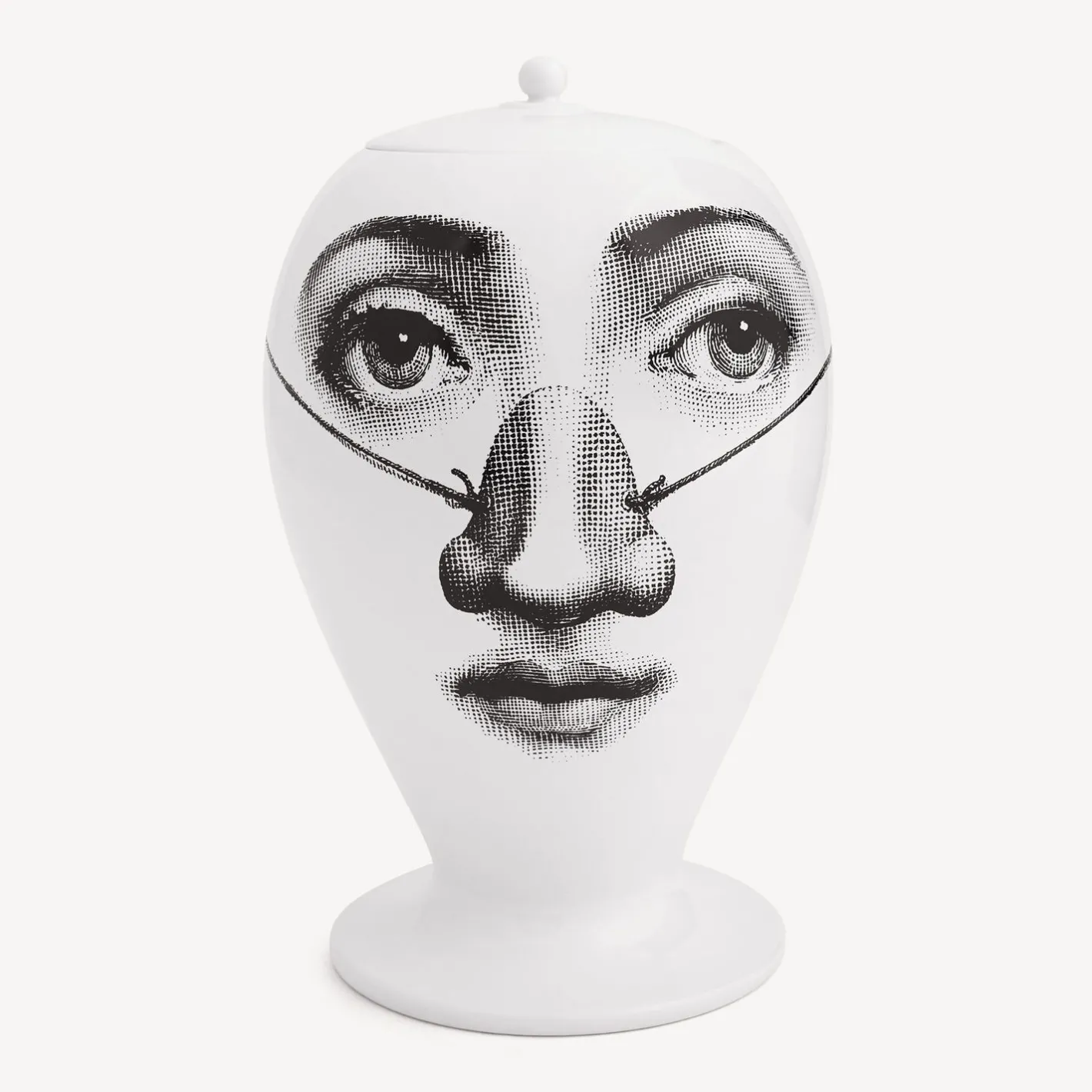 Fornasetti Vasi^Vaso Burlone Bianco Nero