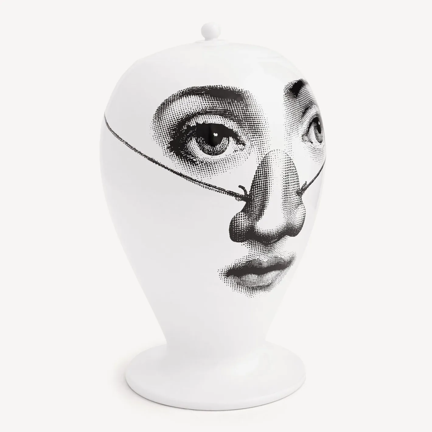 Fornasetti Vasi^Vaso Burlone Bianco Nero