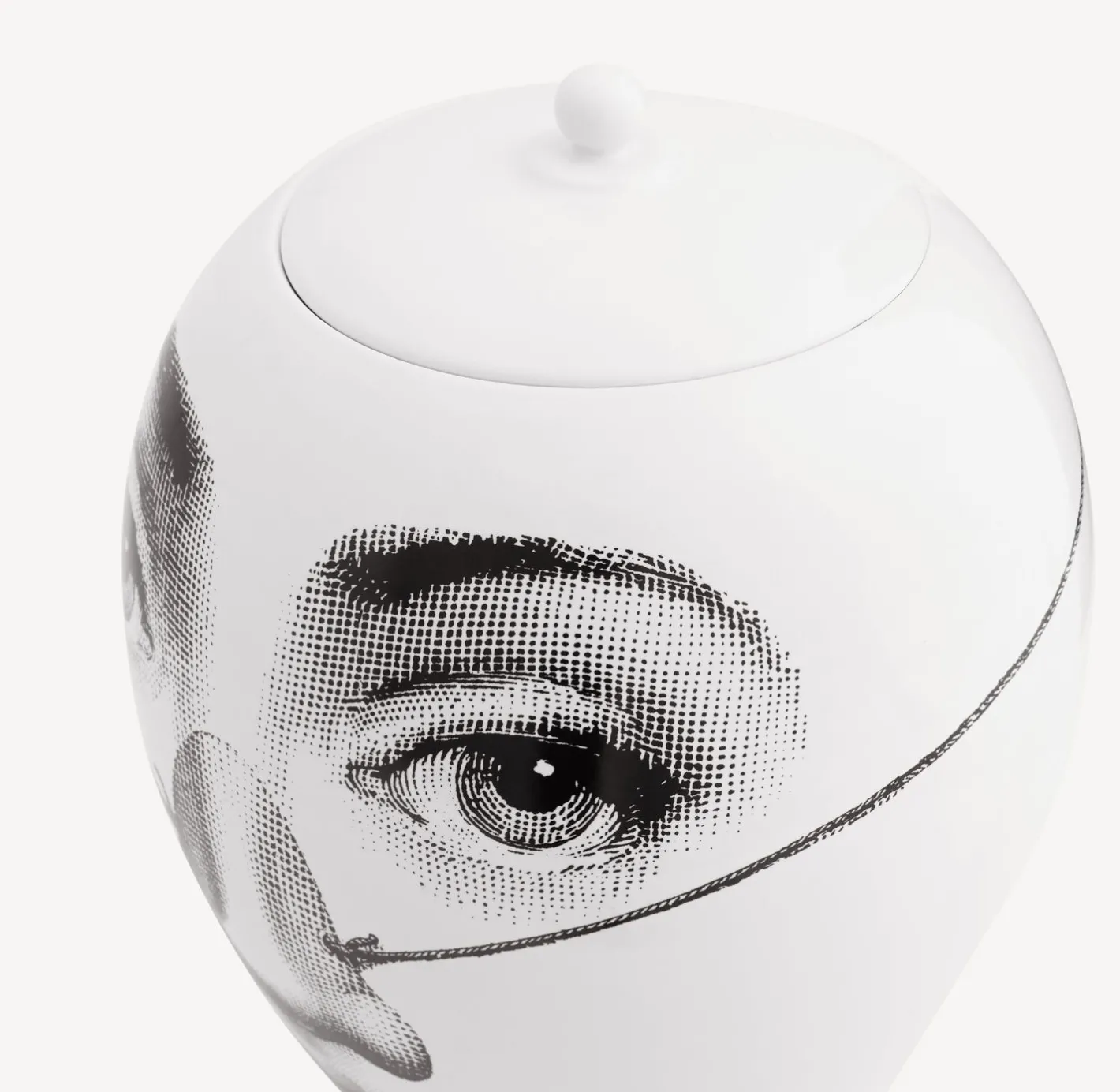 Fornasetti Vasi^Vaso Burlone Bianco Nero