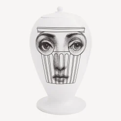 Fornasetti Vasi^Vaso Capitello Bianco Nero