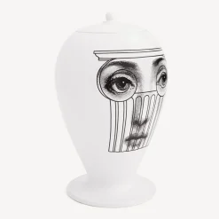 Fornasetti Vasi^Vaso Capitello Bianco Nero