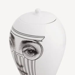 Fornasetti Vasi^Vaso Capitello Bianco Nero