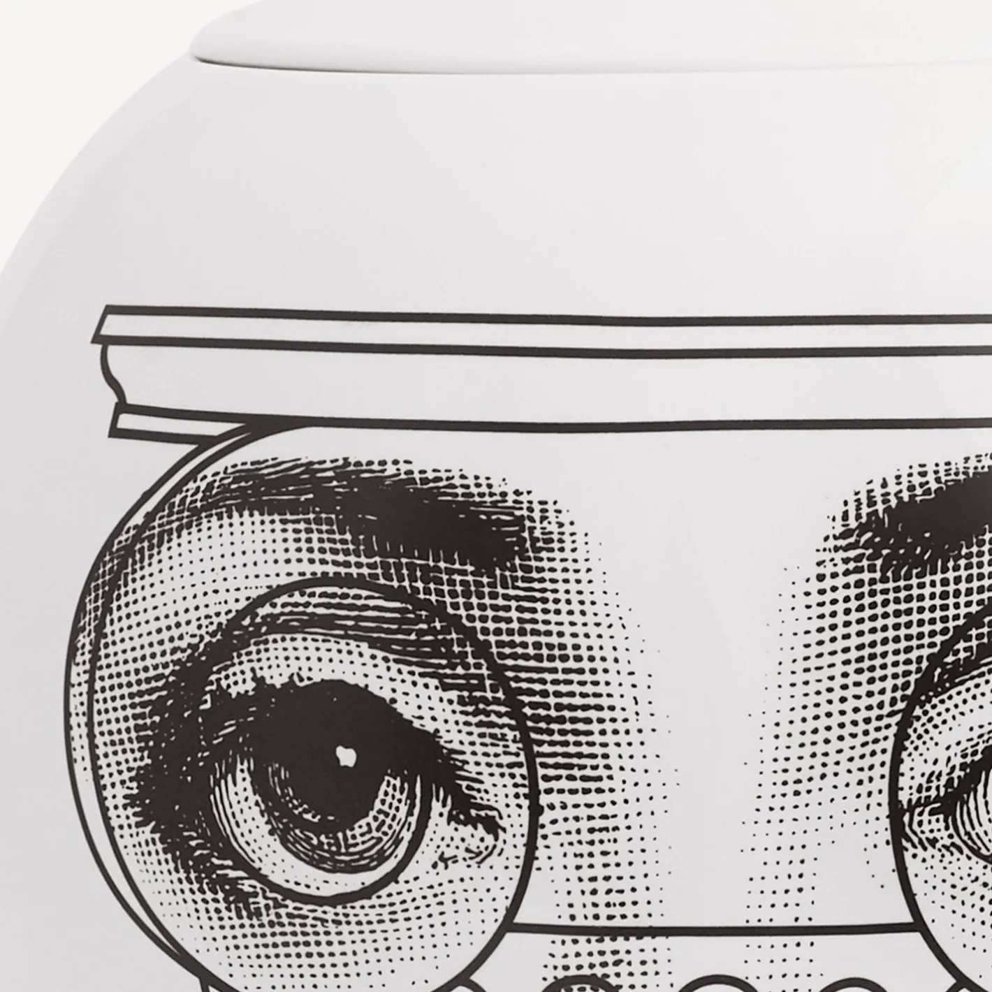 Fornasetti Vasi^Vaso Capitello Bianco Nero