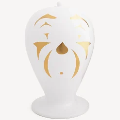 Fornasetti Vasi^Vaso Clown Maxi Bianco/Nero/Oro