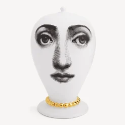 Fornasetti Vasi^Vaso Collana Bianco/Nero/Oro