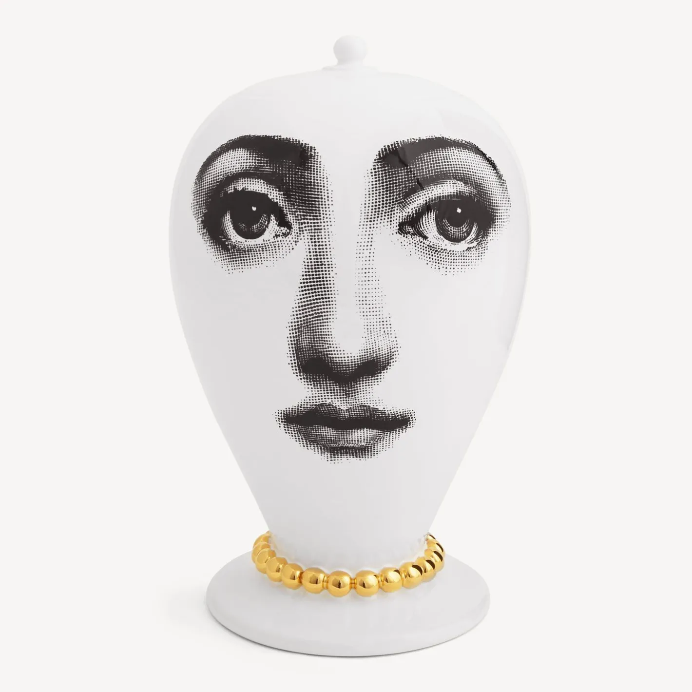 Fornasetti Vasi^Vaso Collana Bianco/Nero/Oro
