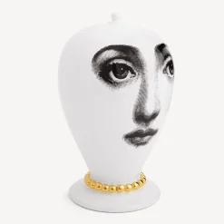 Fornasetti Vasi^Vaso Collana Bianco/Nero/Oro