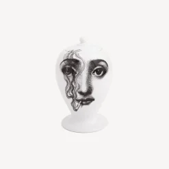 Fornasetti Vasi^Vaso Il Fumo Fa Maschio Bianco Nero