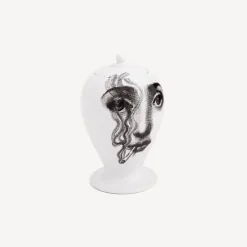 Fornasetti Vasi^Vaso Il Fumo Fa Maschio Bianco Nero