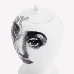 Fornasetti Vasi^Vaso Il Fumo Fa Maschio Bianco Nero