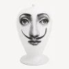 Fornasetti Vasi^Vaso La Femme Aux Moustache Bianco Nero
