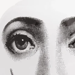 Fornasetti Vasi^Vaso La Femme Aux Moustache Bianco Nero