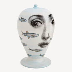 Fornasetti Vasi^Vaso Passata Di Pesci Multicolore