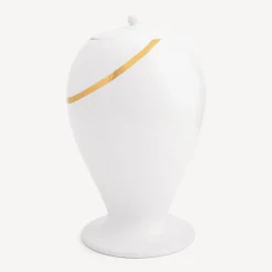 Fornasetti Vasi^Vaso Pirata Bianco/Nero/Oro