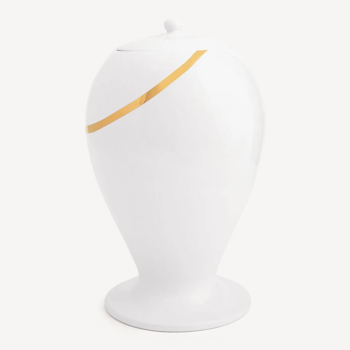 Fornasetti Vasi^Vaso Pirata Bianco/Nero/Oro