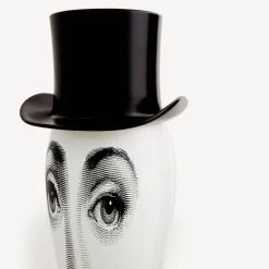 Fornasetti Vasi^Vaso Smilzo Baffi Bianco Nero