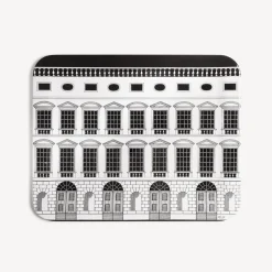 Fornasetti Vassoi E Pliants Decorativi^Vassoio Architettura Bianco Nero