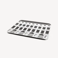 Fornasetti Vassoi E Pliants Decorativi^Vassoio Architettura Bianco Nero
