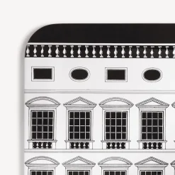 Fornasetti Vassoi E Pliants Decorativi^Vassoio Architettura Bianco Nero