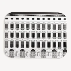 Fornasetti Vassoi E Pliants Decorativi^Vassoio Architettura Bianco Nero