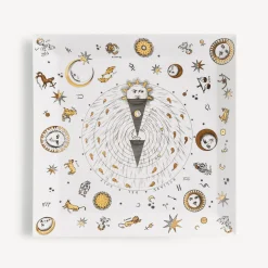 Fornasetti Vassoi Decorativi^Vassoio Astronomici Bianco/Nero/Oro