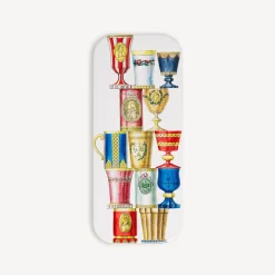 Fornasetti Vassoi E Pliants Decorativi^Vassoio Bicchieri Boemia Multicolore