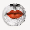 Fornasetti Vassoi E Pliants Decorativi^Vassoio Bocca Bianco/Nero/Rosso