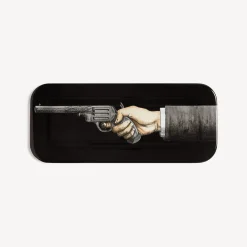 Fornasetti Vassoi E Pliants Decorativi^Vassoio Braccio Con Pistola Multicolore