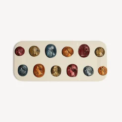Fornasetti Vassoi E Pliants Decorativi^Vassoio Cammei Multicolore