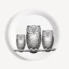 Fornasetti Vassoi E Pliants Decorativi^Vassoio Civette Bianco Nero